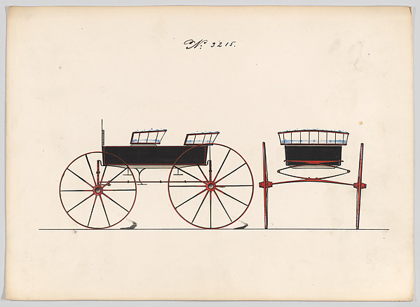 Brewster & Co., Design for T-Cart, no. 3215