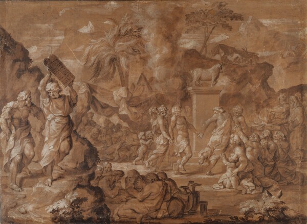 Sébastien Bourdon, The Israelites Dancing around the Golden Calf