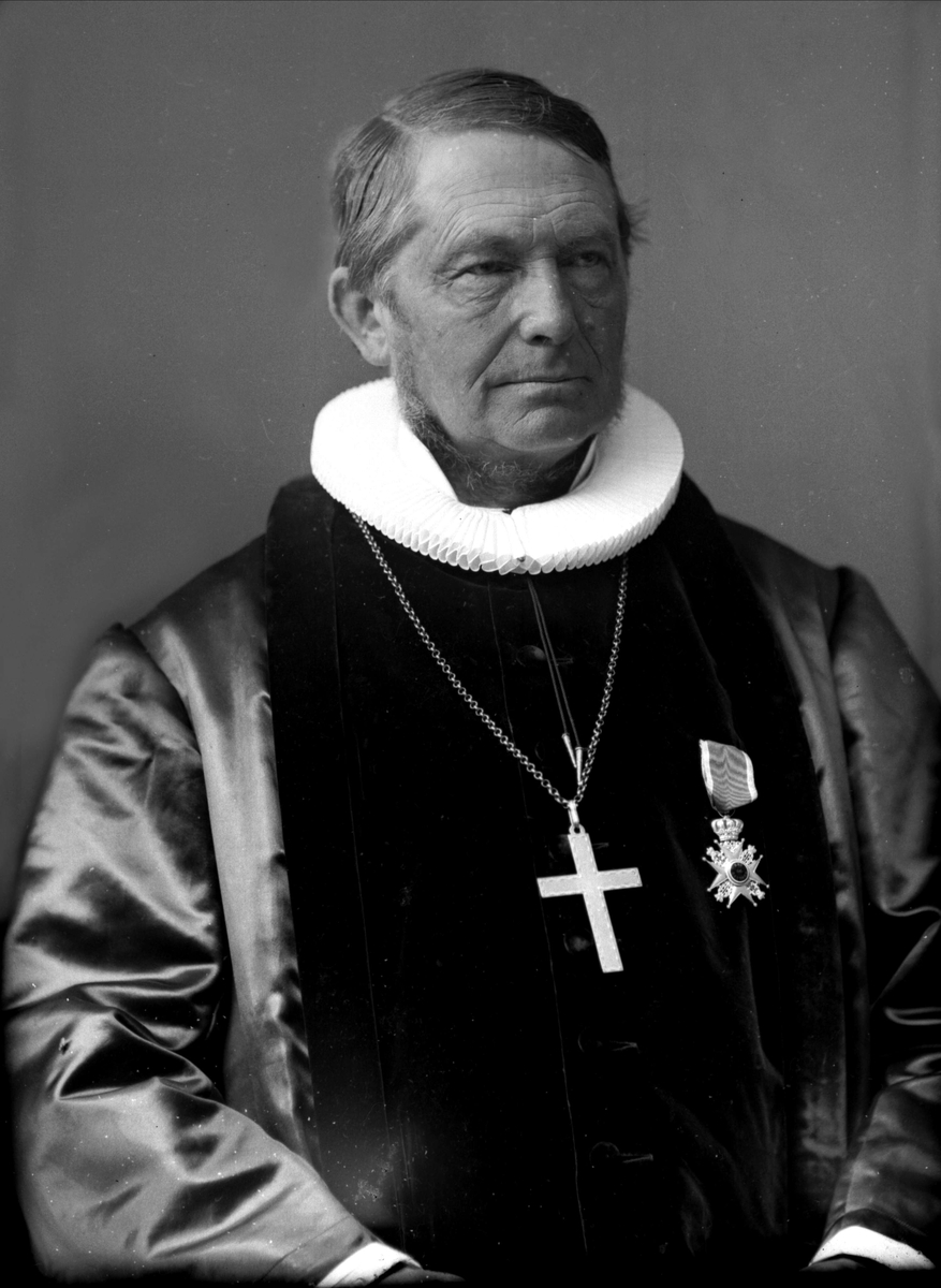Gustav Borgen, Portrett, mann i biskopdrakt. Biskop Tandberg.