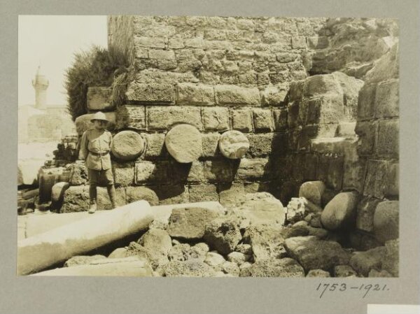 K.A.C. Creswell, View in Crusader Castle, Caesarea