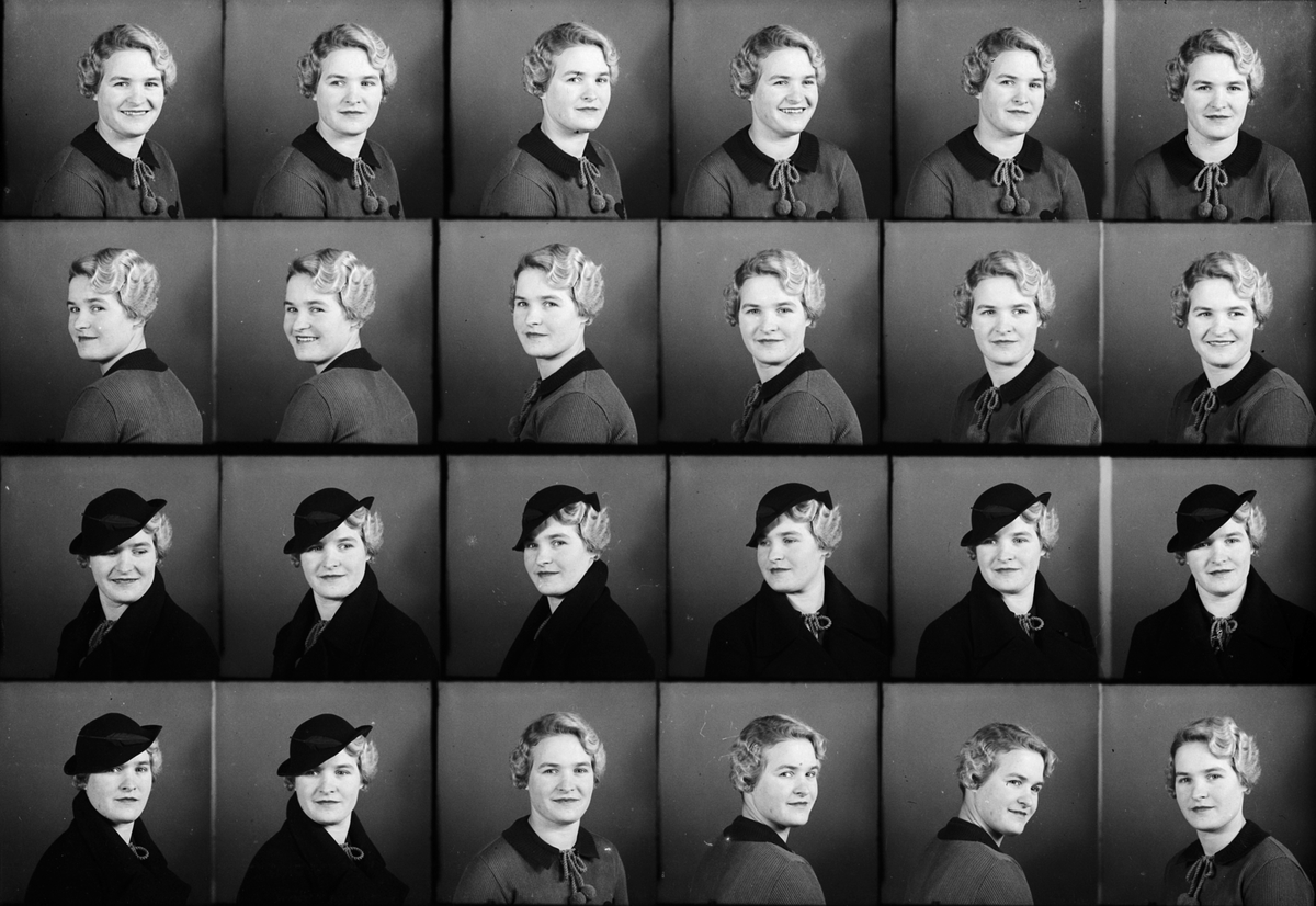 Skötsner-Edhlund, Ateljéporträtt - Margit Owenius från Östhammar, Uppland