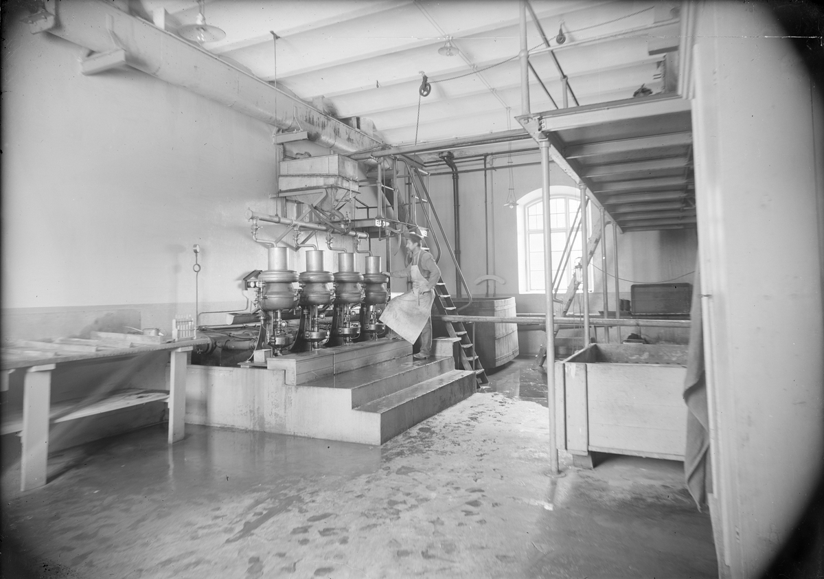 Henri Osti's Fotografiateliér, The Yeast Factory, Upsala Ångqvarns AB, Östra ÅJ, Uppsala around 1913