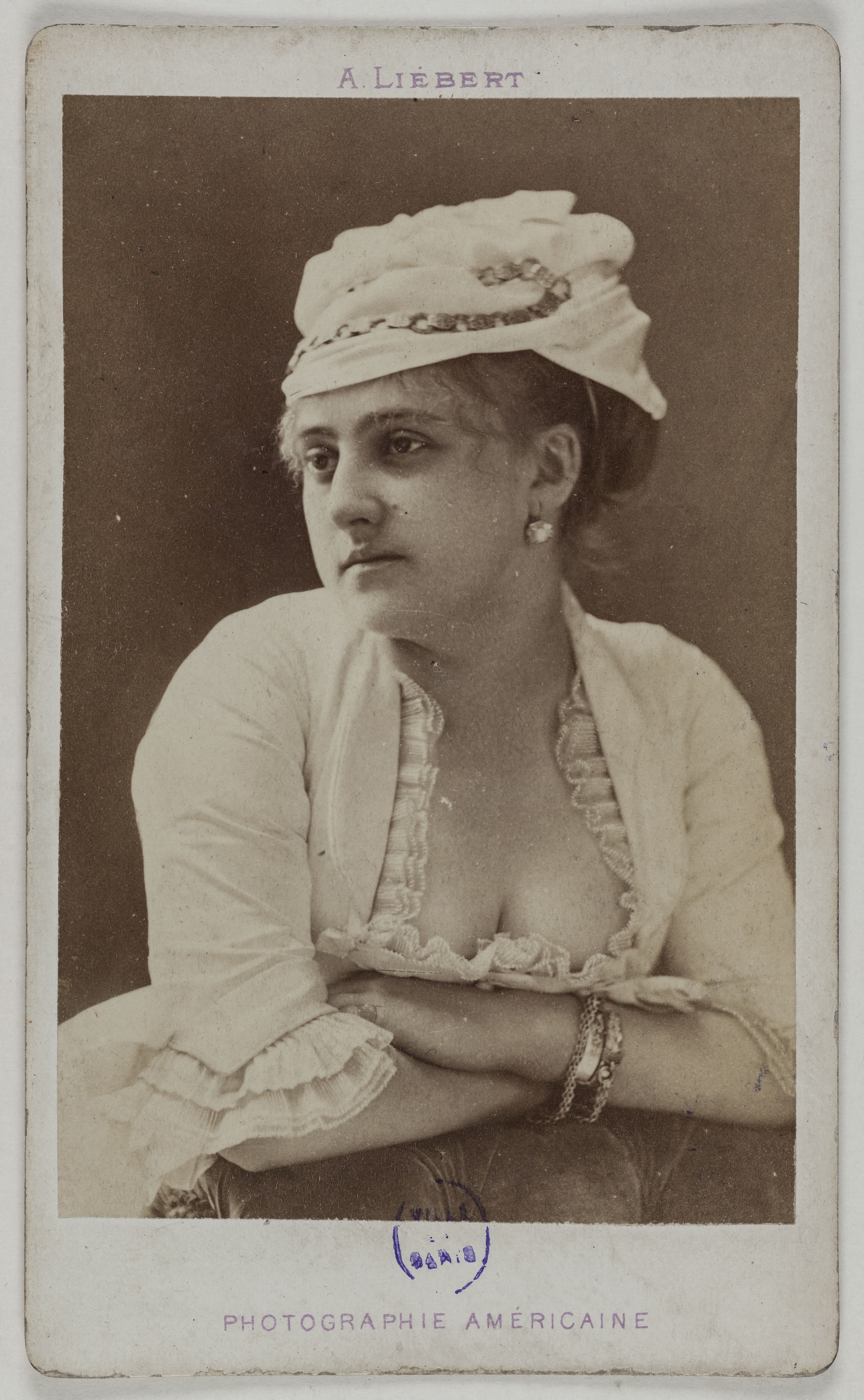 Alphonse Liébert, Portrait de Deligny Berthe, (actrice)