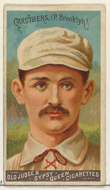 Goodwin & Company, Bob Caruthers, Pitcher, Brooklyn, from the Goodwin Champion series for Old Judge and Gypsy Queen Cigarettes