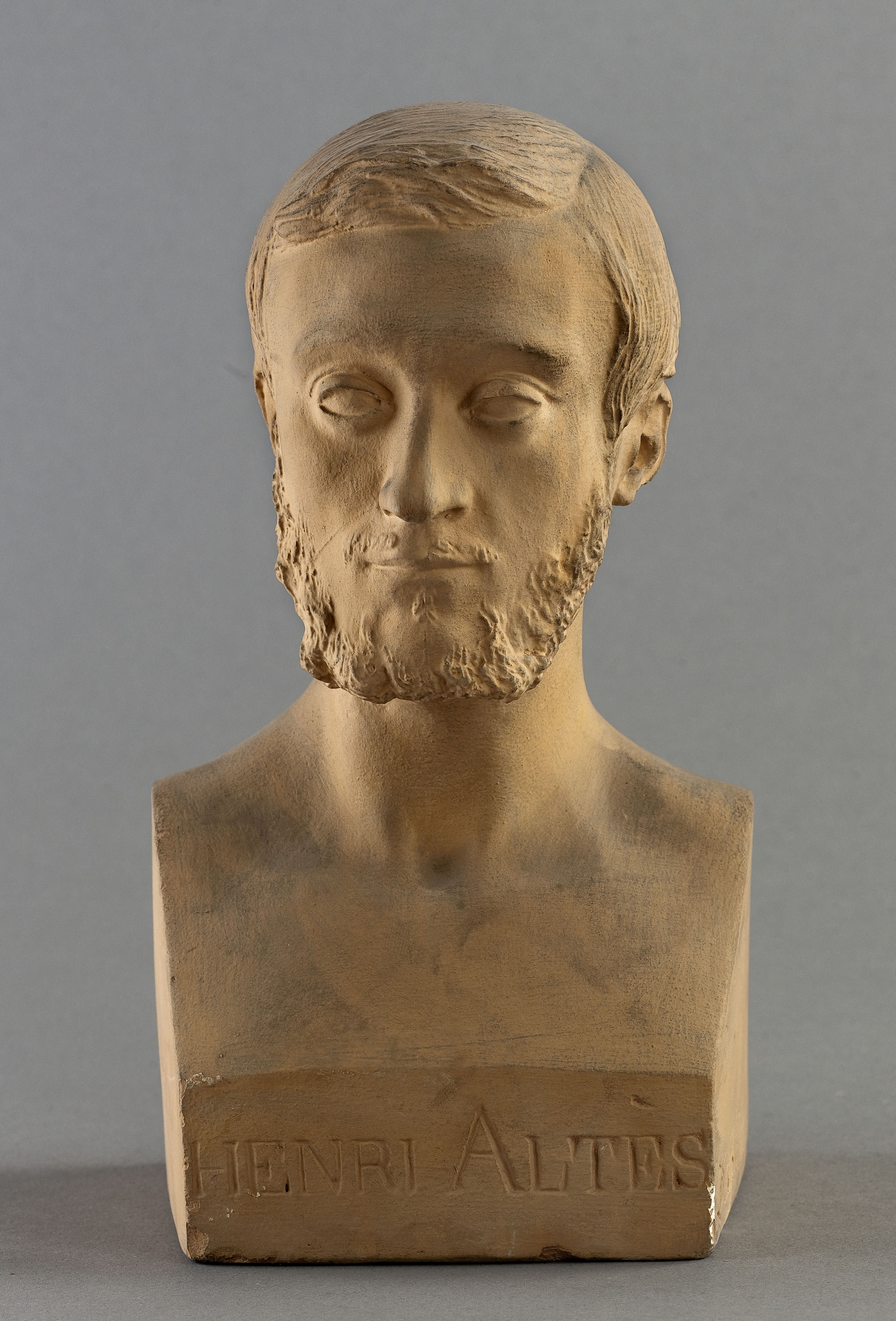 Jean Pierre Dantan, Portrait sérieux de Joseph-Henri Altes (1826-?), flûtiste à l'Opéra