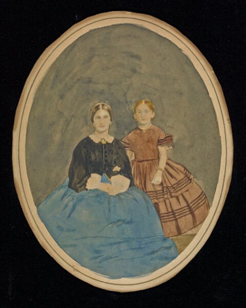 Unknown, [Portrait of two girls, Midora and Mamie]