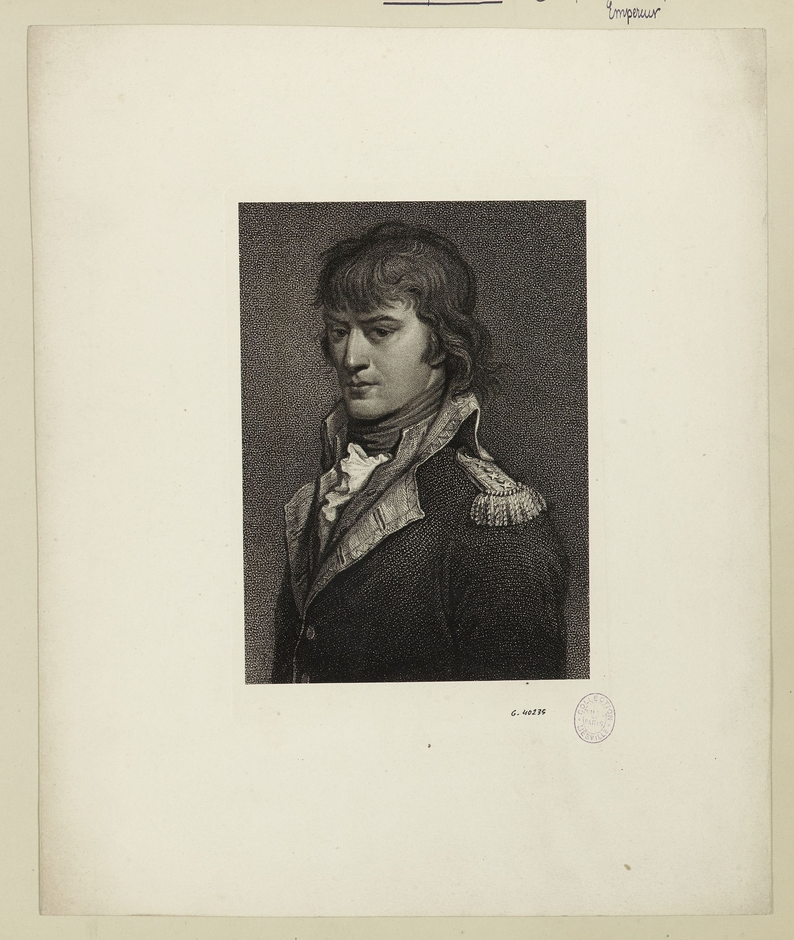 Anonyme, Portrait d'un officier de l'armée de la République, fin XVIIIe siècle