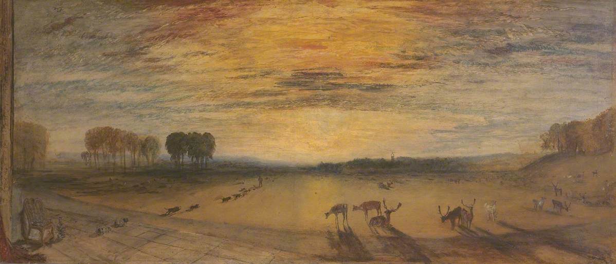 J. M. W. Turner, Petworth Park: Tillington Church in the Distance