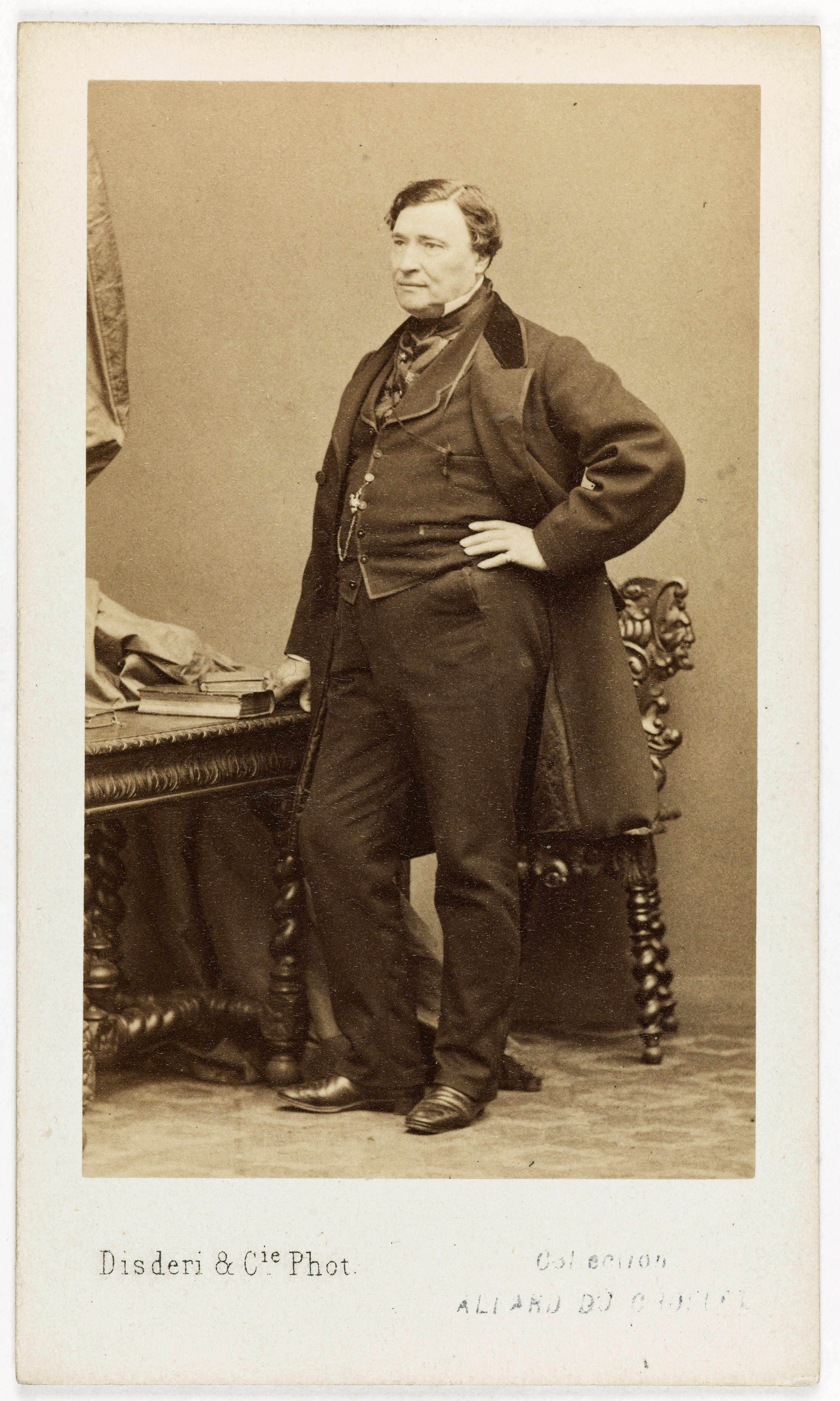 Disderi & Cie, Portrait de Hippolyte Tisserant, (1809-1877 ou 1878), acteur