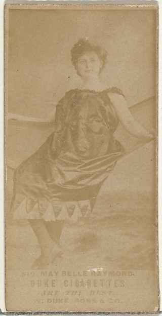 W. Duke, Sons & Co., Card Number 519, May Belle Raymond, from the Actors and Actresses series (N145-7) issued by Duke Sons & Co. to promote Duke Cigarettes