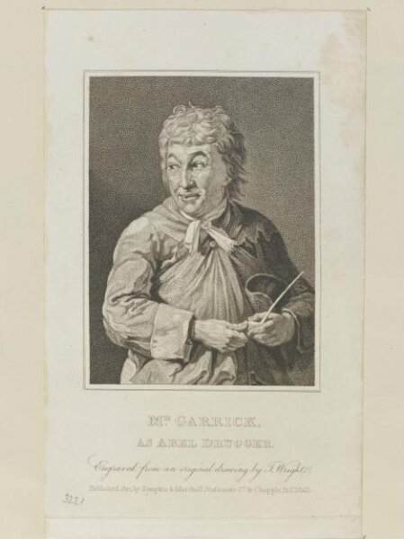 Unknown, Mr. Garrick in the character of Abel Drugger, in 'The Alchemist'