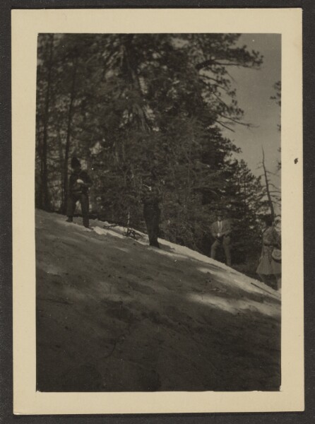 Louis Fleckenstein, [Men on Snowy Slope]