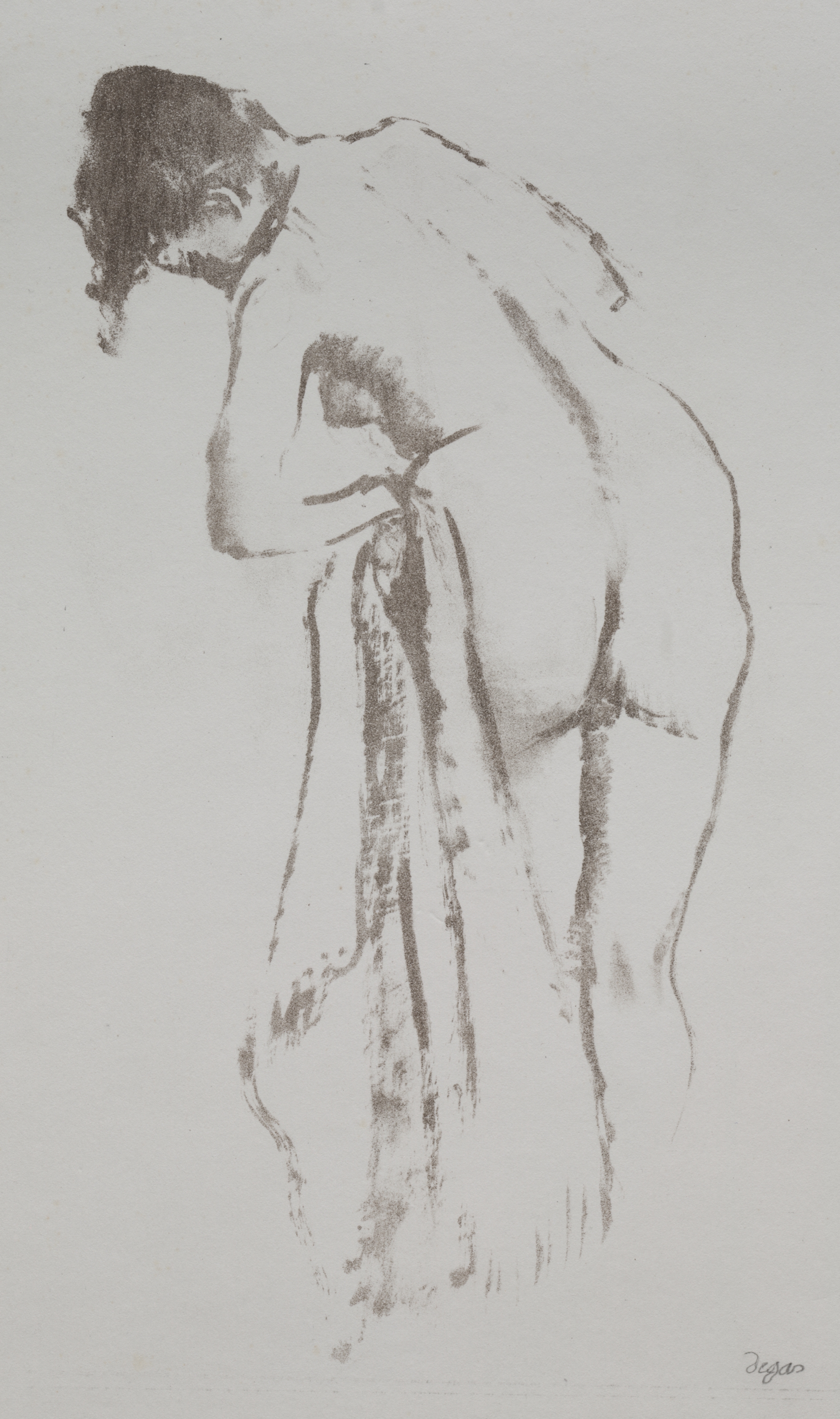 Edgar Degas, Nude Woman with Towel, Standing