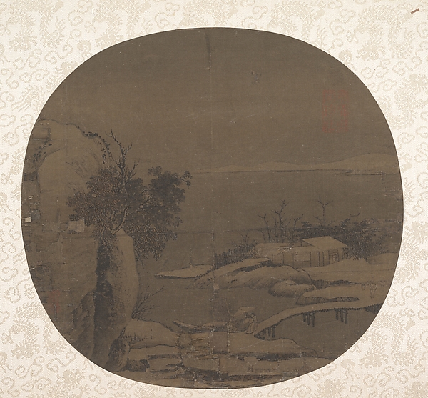 Unidentified artist, Bridge in Snow