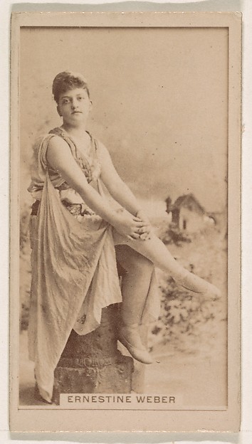 Kinney Brothers Tobacco Company, Ernestine Weber, from the Actresses series (N245) issued by Kinney Brothers to promote Sweet Caporal Cigarettes