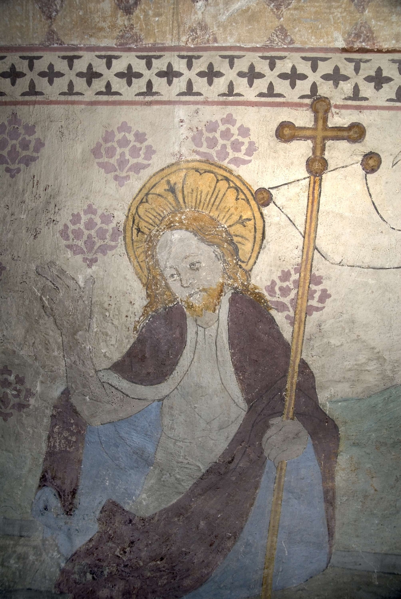 Bengt Backlund, Kalkmålning i Husby-Sjutolfts kyrka, Uppland 2009