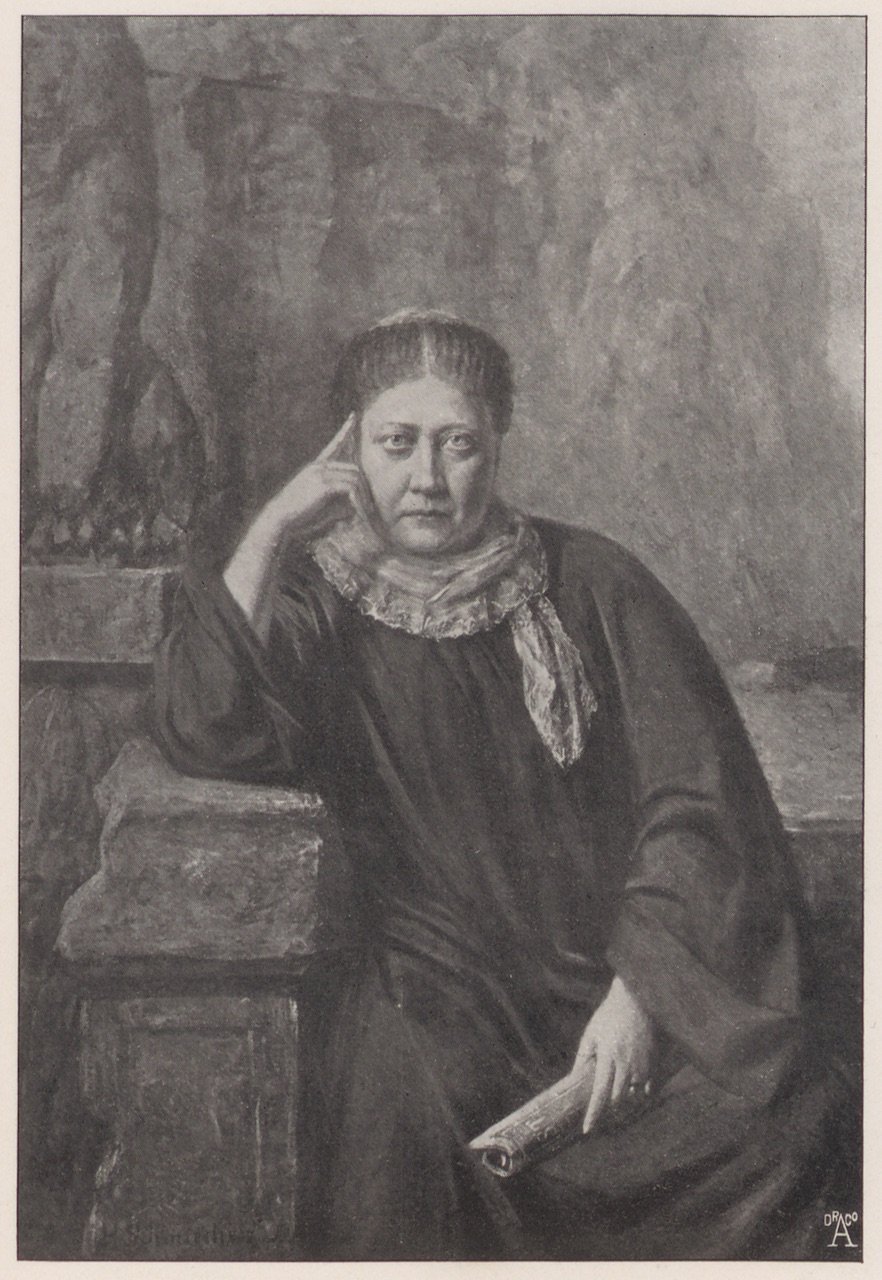 Hermann Schmiechen, Abbildung eines Gemäldes von Helena Petrovna Blavatsky