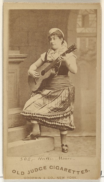 Goodwin & Company, Hattie Moore, from the Actors and Actresses series (N171) for Old Judge Cigarettes