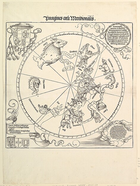 Albrecht Dürer, The Celestial Globe-Southern Hemisphere