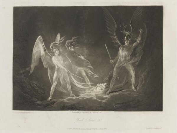 John Martin, Eve's Dream - Satan aroused