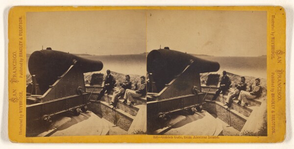 Eadweard J. Muybridge, Golden Gate, from Alcatraz Island.