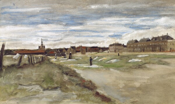 Vincent van Gogh, "Blanchisserie à Scheveningen" Bleachery at Scheveningen (recto); "Femme de Scheveningen" Woman from Scheveningen (verso)
