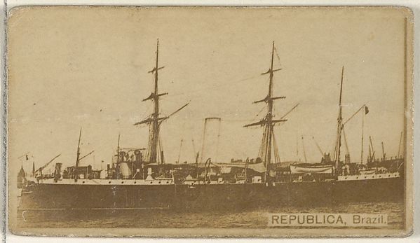 Allen & Ginter, Republica, Brazil, from the Famous Ships series (N50) for Virginia Brights Cigarettes
