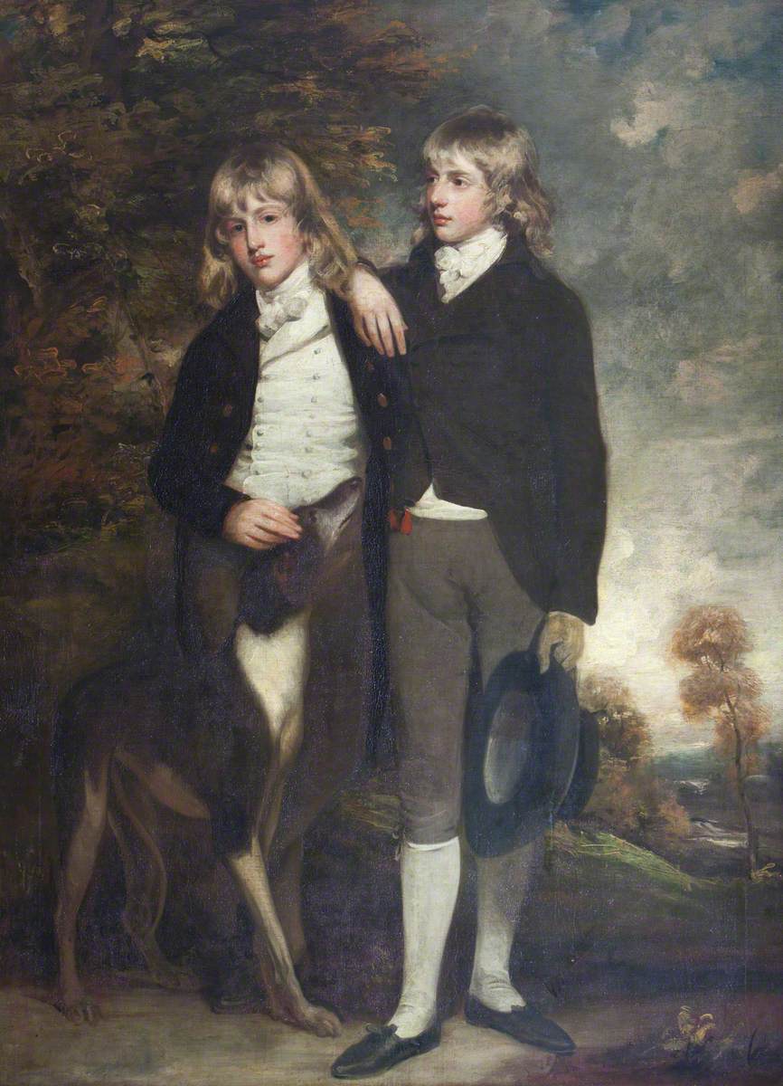 John Hoppner, The Hon. John Cust, later 1st Earl Brownlow, GCH, FRS, MP, (1779-1853) (1779-1853) and his Brother the Hon. and later the Reverend Henry Cockayne Cust (1780-1861)