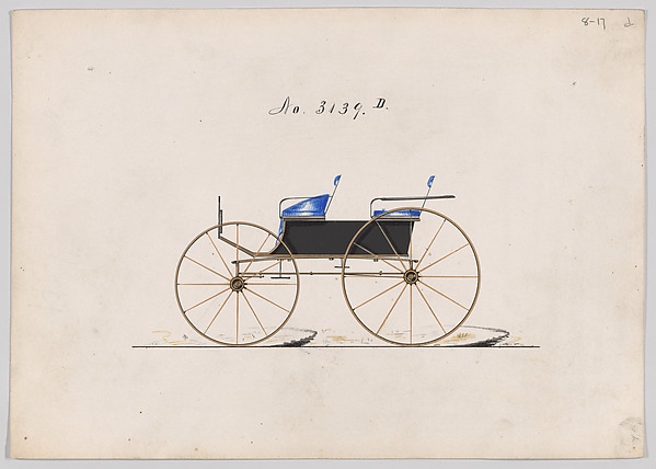 Brewster & Co., Design for 4 seat Phaeton, no top, no. 3139d