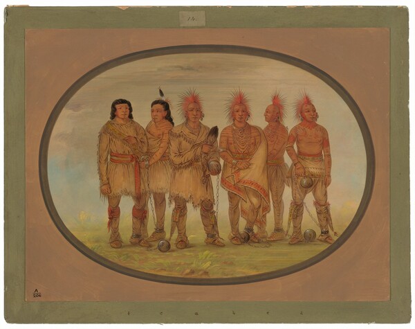 George Catlin, Black Hawk and Five Other Saukie Prisoners