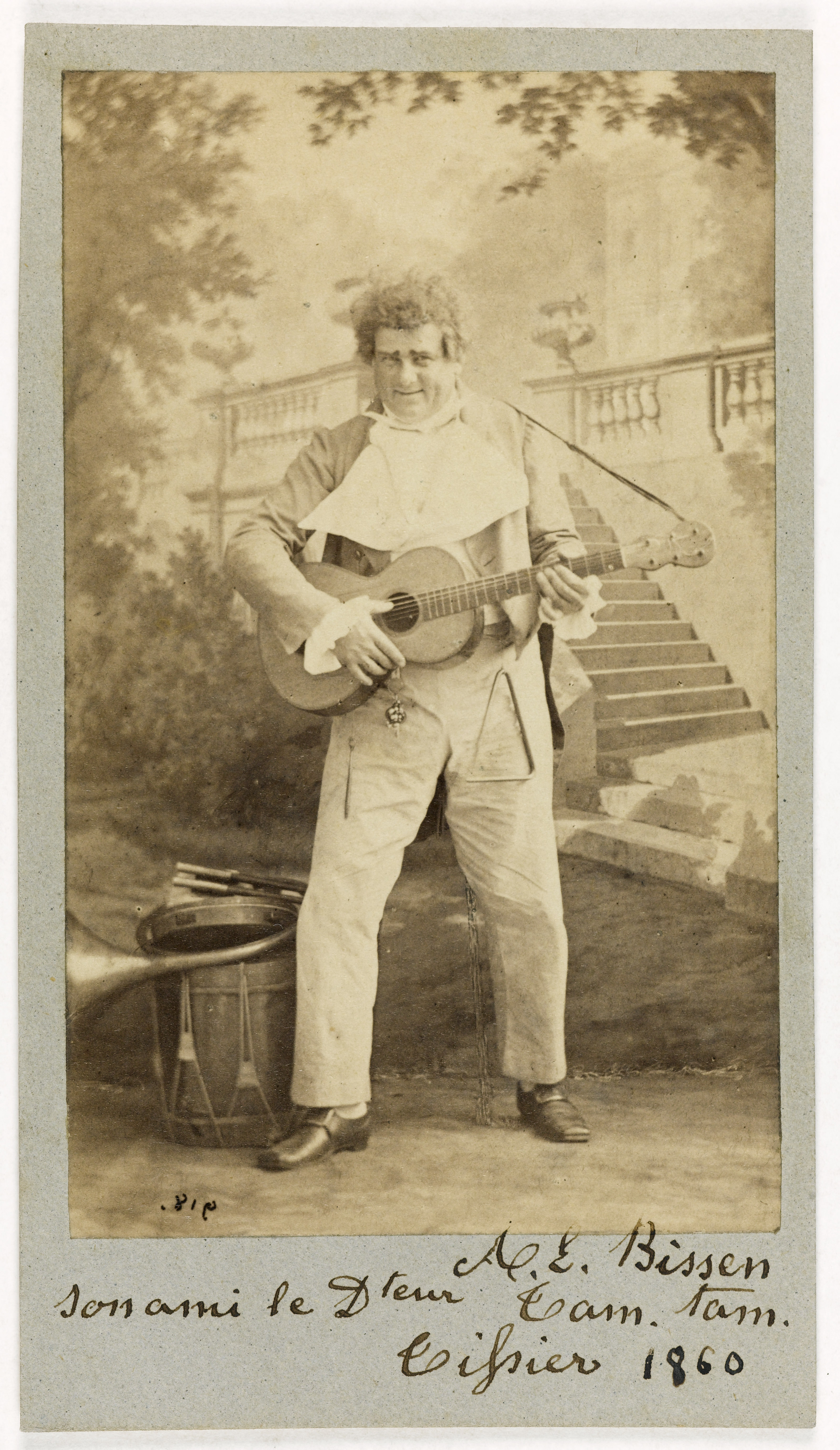 Anonyme, Portrait de Léonard, Alexandre Tissier (18..-1883), acteur, chanteur d'opérette