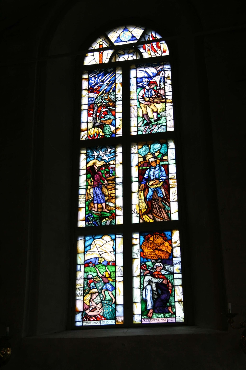 Johan Dellbeck, Östra korfönstret i Österunda kyrka, Österunda socken, Uppland 2008