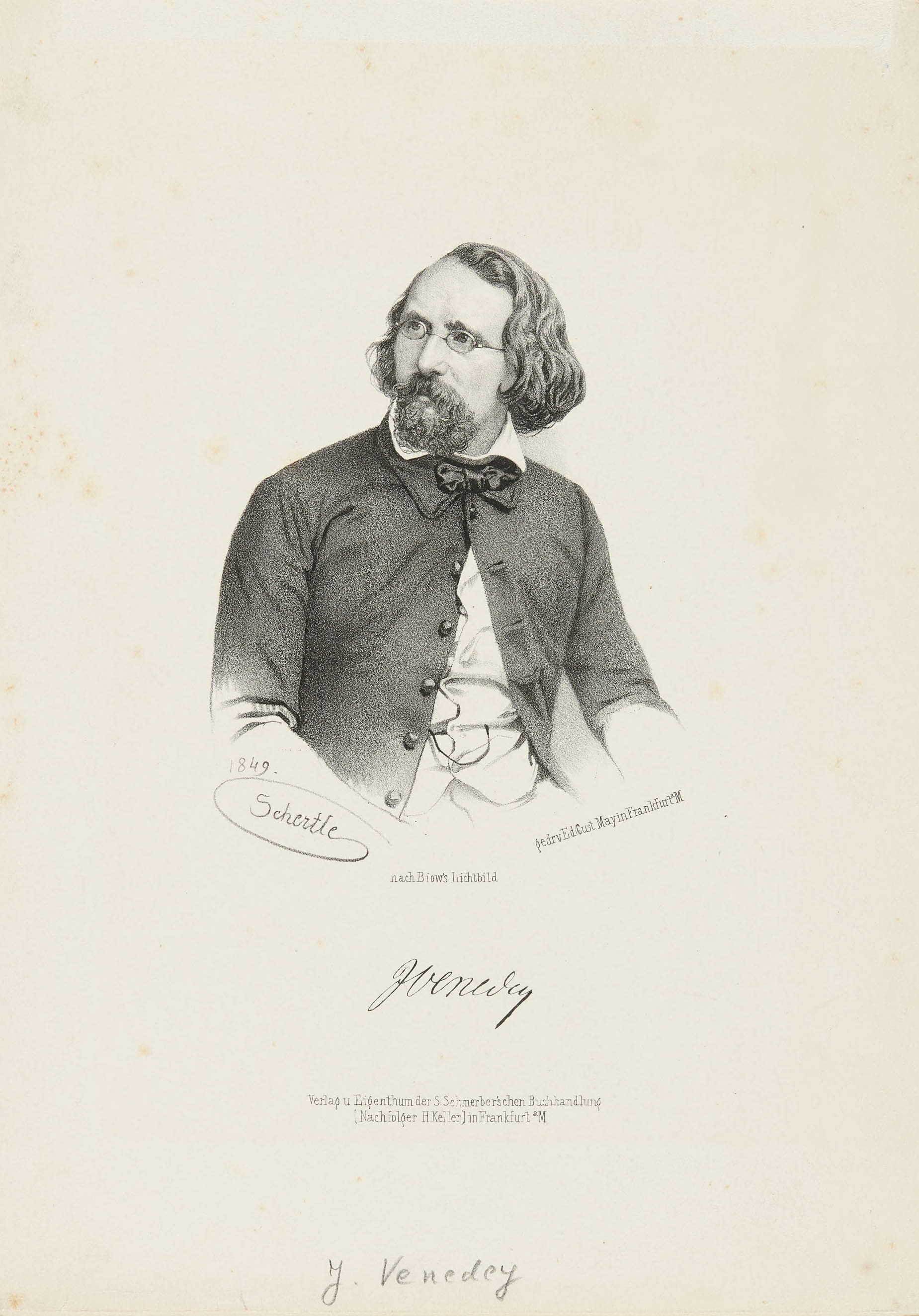 Valentin Schertle, Bildnis Jakob Venedey