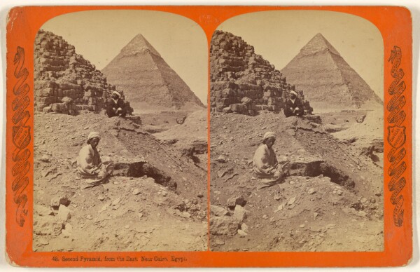 Charles Bierstadt, Second Pyramid, from the East. Near Cairo, Egypt.