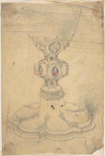Anonymous, British, 19th century, Chalice with Enamel Ornament