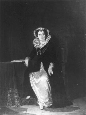 Cornelis Kruseman, Portrait of Geertruida Jacoba Hilverdink (1786-1827) in the character of Maria Stuart