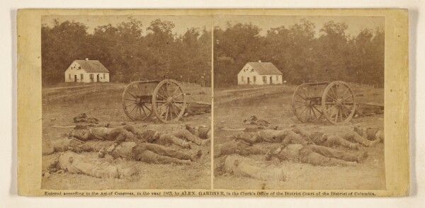 Alexander Gardner, Completely Silenced. Dead Confederate Artillerymen, as They Lay Around Their Battery After the Battle of Antietam.