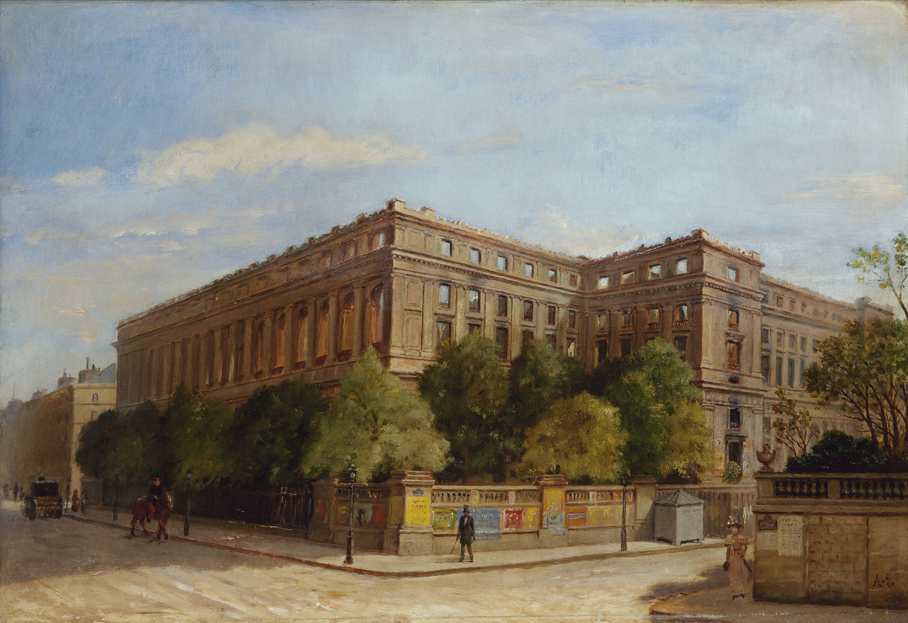 Adolphe Escribe, La Cour des comptes en ruines