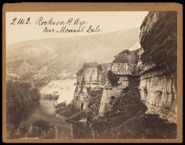 Francis Frith, Rocks on R. Wye.  Near Monsal Dale