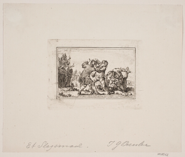 Georg Haas, Et bondeslagsmål