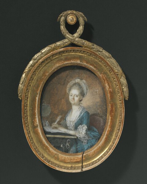 Niclas Lafrensen d.y., Fredrika Carleson (1743-1794), gift med 1. Carl Erik Wadenstierna, 2. Fredrik von Post