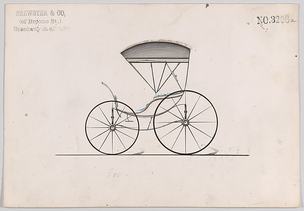 Brewster & Co., Design for Pony Phaeton, no. 3208a