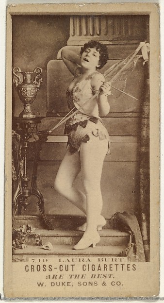 W. Duke, Sons & Co., Card Number 719, Laura Burt, from the Actors and Actresses series (N145-3) issued by Duke Sons & Co. to promote Cross Cut Cigarettes