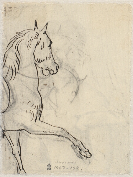Wilhelm Marstrand, Studie af hest, forpartiet