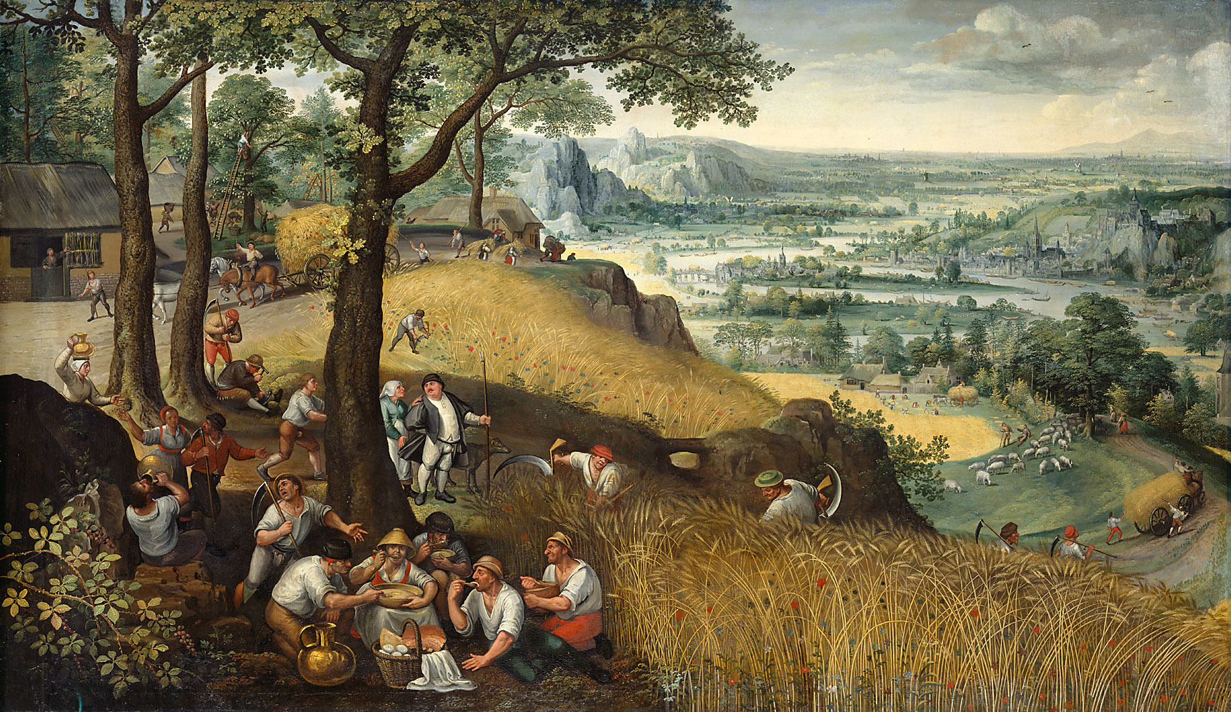 Lucas van Valckenborch, Landscape in Summer