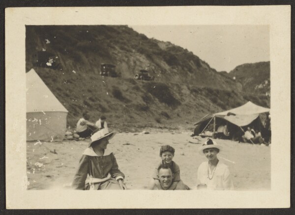 Louis Fleckenstein, [Family at Beach]