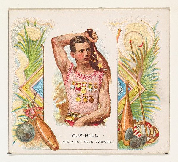 Allen & Ginter, Gus Hill, Champion Club Swinger, from World's Champions, Second Series (N43) for Allen & Ginter Cigarettes