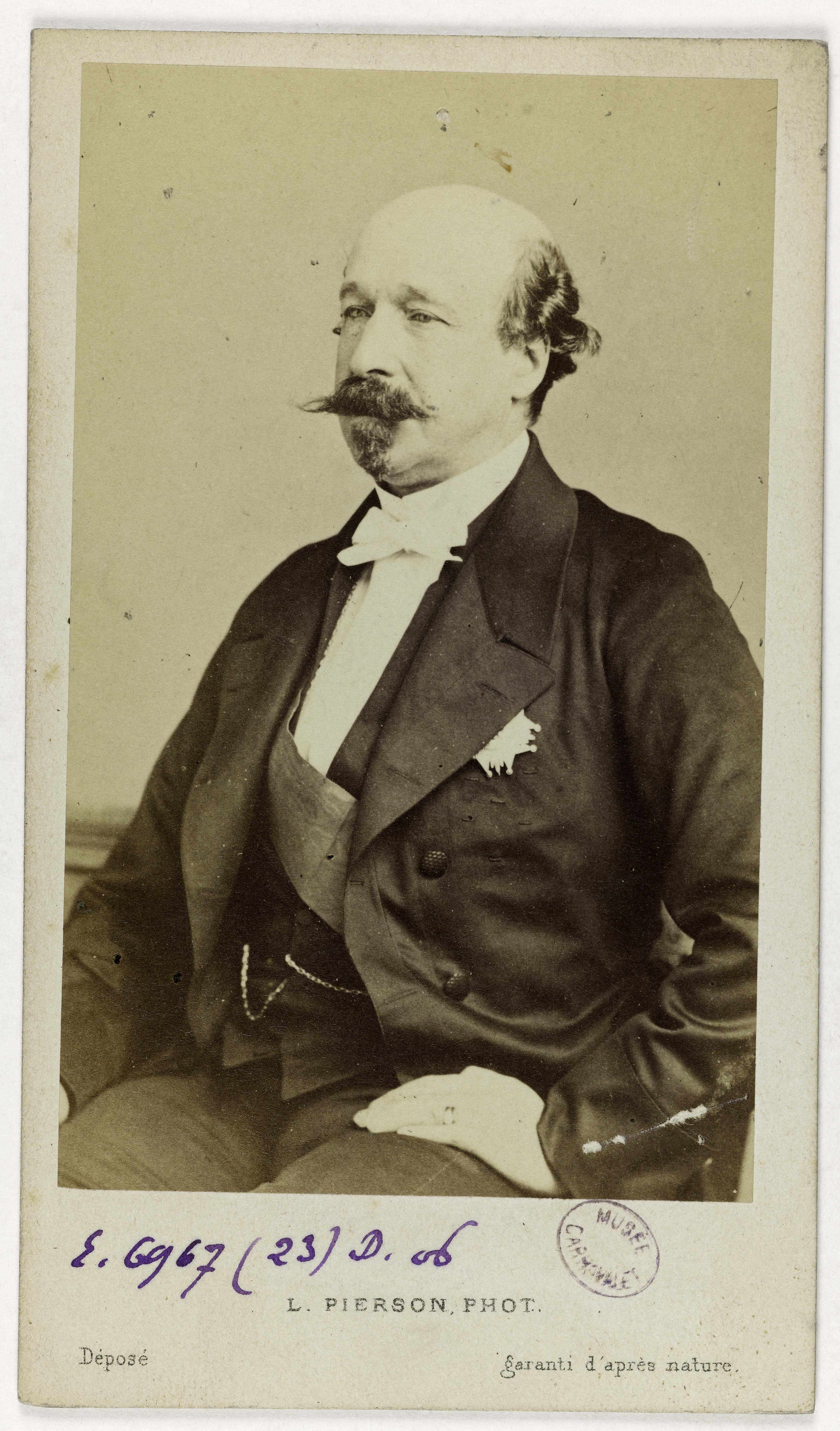 Mayer Frères et Pierson, Portrait de Charles Louis Joseph Demorny, duc de Morny (1811-1865), officier, industriel, homme politique et ambassadeur.