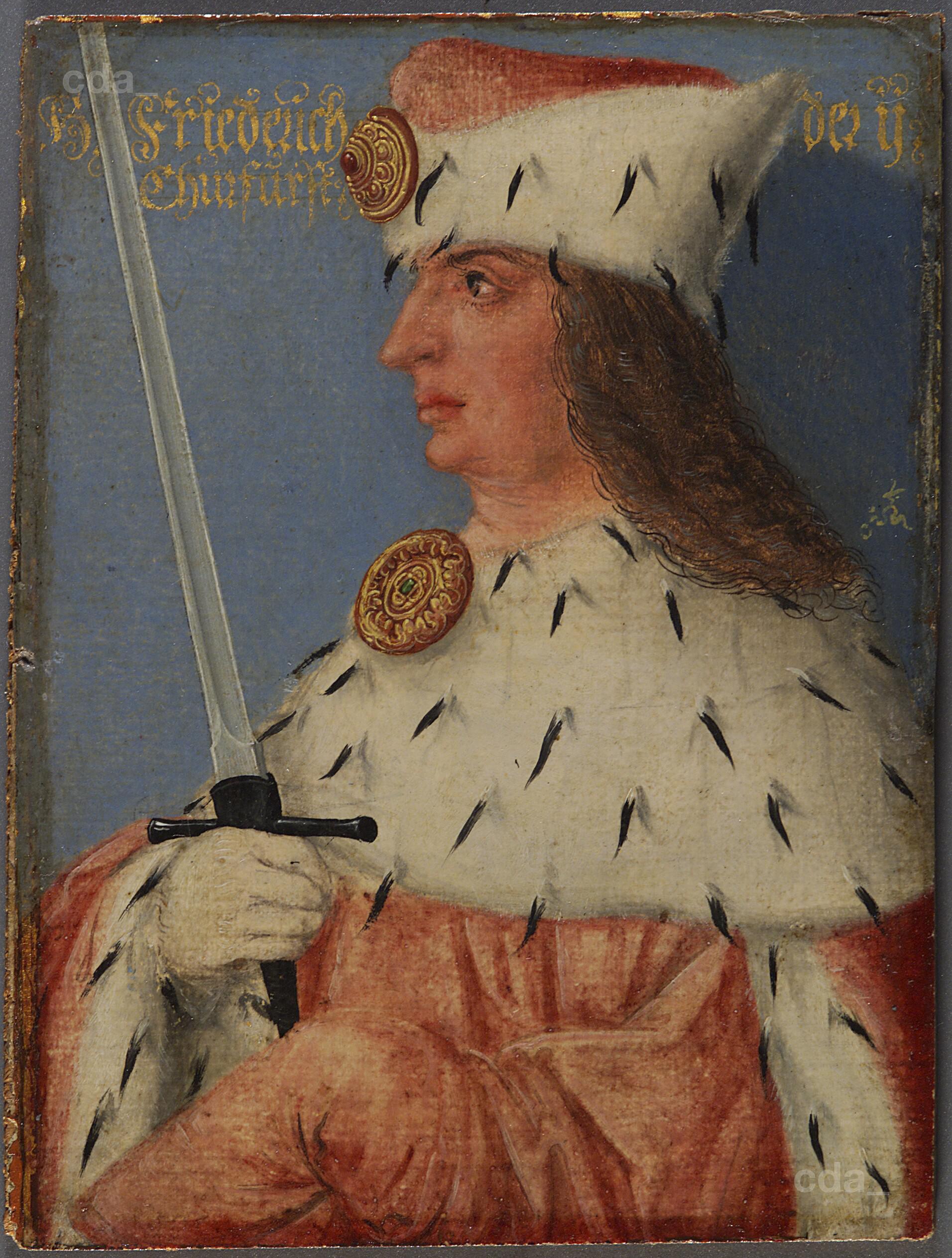 Lucas Cranach the Younger, Friedrich II. the Gentle, son of Friedrich I., died 1464