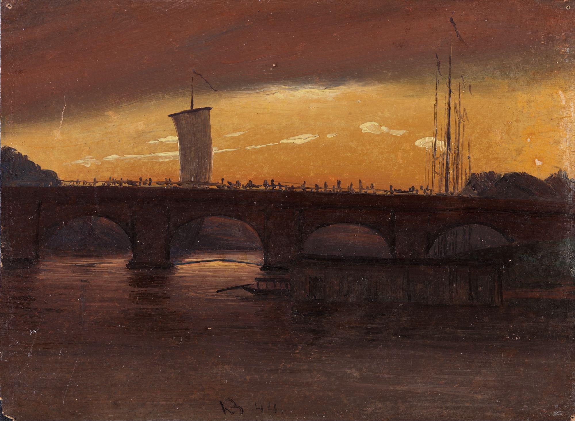 Knud Baade, View of Dresden with the Augustbrücke